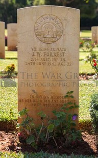 BEIRUT WAR CEMETERY - FORREST, JAMES WATSON